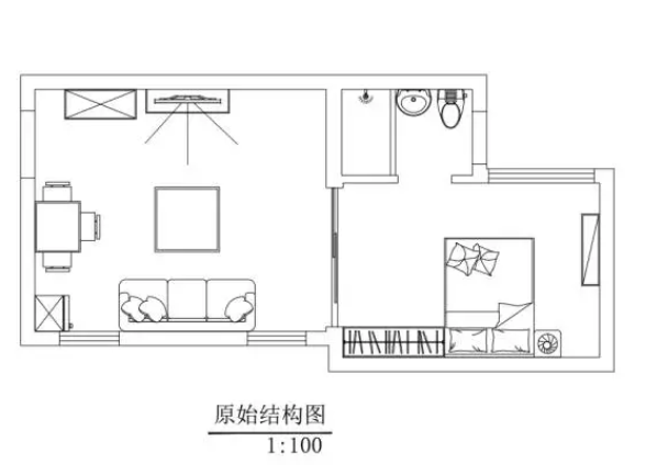 改造前的戶型圖